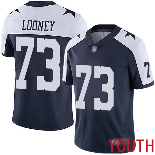 Youth Dallas Cowboys Limited Navy Blue Joe Looney Alternate #73 Vapor Untouchable Throwback NFL Jersey